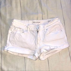 White Denim Shorts